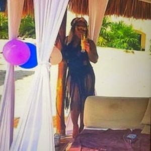 25. H&M BLACK FRINGE COVER UP FASHION AGAINST AIDS COLLAB SZ 6